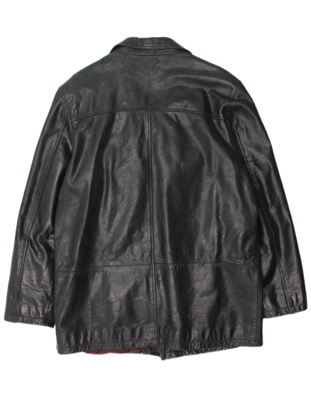 Giacca in pelle da uomo MONTANA UK 36 Piccola pelle nera