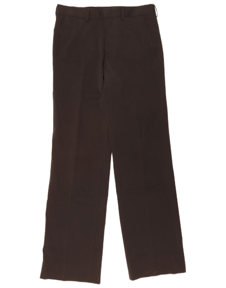 Pantaloni chino dritti da uomo ZARA EU 40 medio W31 L34 poliestere nero