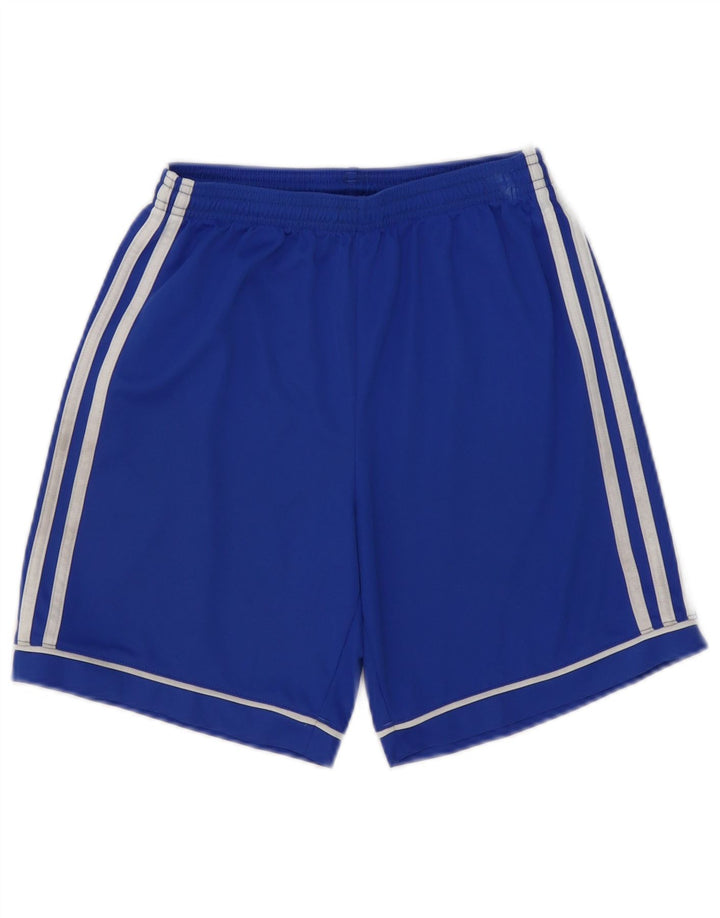 ADIDAS Boys Aeroready Sport Shorts 13-14 Years Blue Polyester