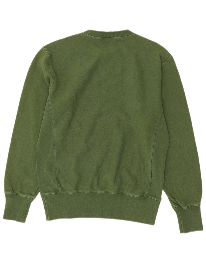 CHAMPION Felpa da uomo Reverse Weave Maglione grande cotone verde