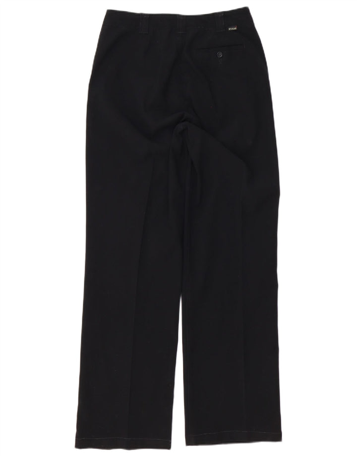 Pantaloni chino da donna Guess a gamba larga W27 L30 poliestere nero