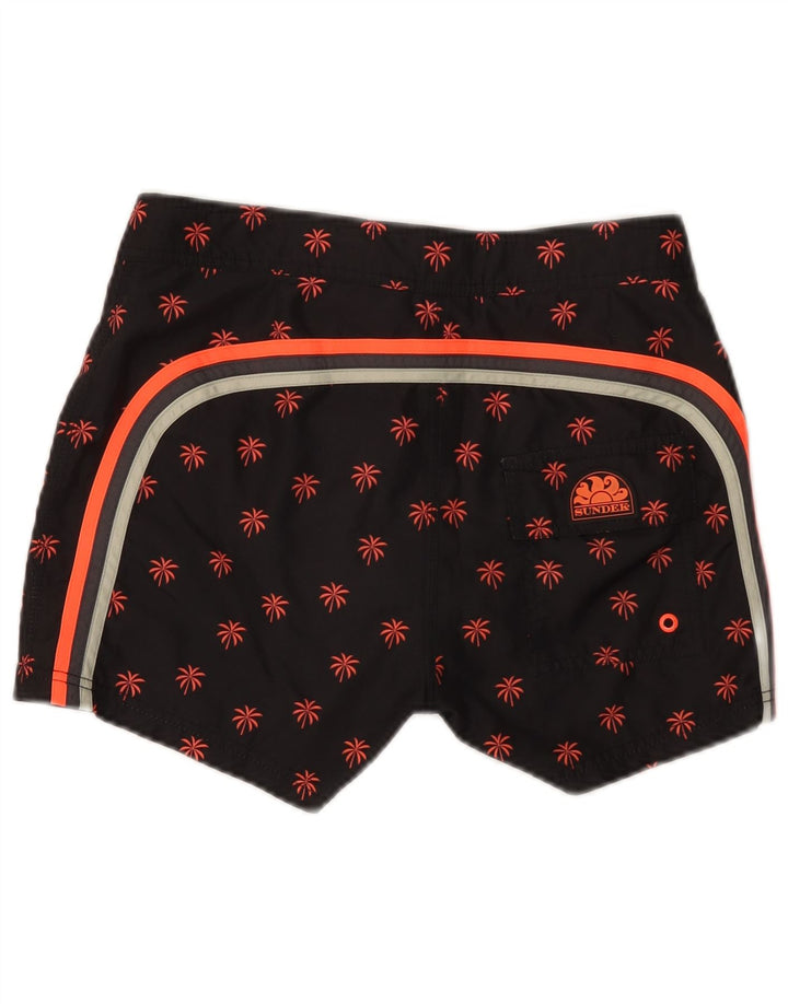 Pantaloncini da bagno da uomo Sundek Poliestere floreale nero medio