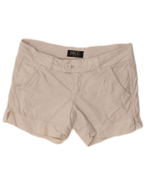 BKE Womens Chino Shorts W29 Medium  Beige Cotton