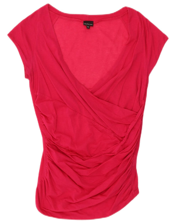 Camicetta da donna Calvin Klein Top UK 18 XL cotone rosa