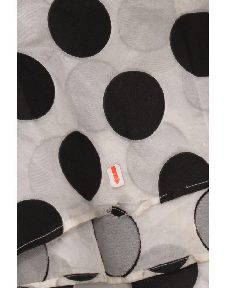 Abito lungo senza maniche da donna COAST UK 12 Poliestere medio a pois bianco