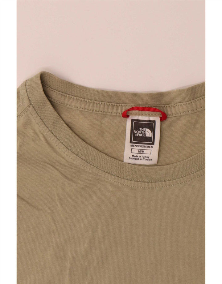 T-shirt grafica da uomo The North Face Top in cotone kaki medio