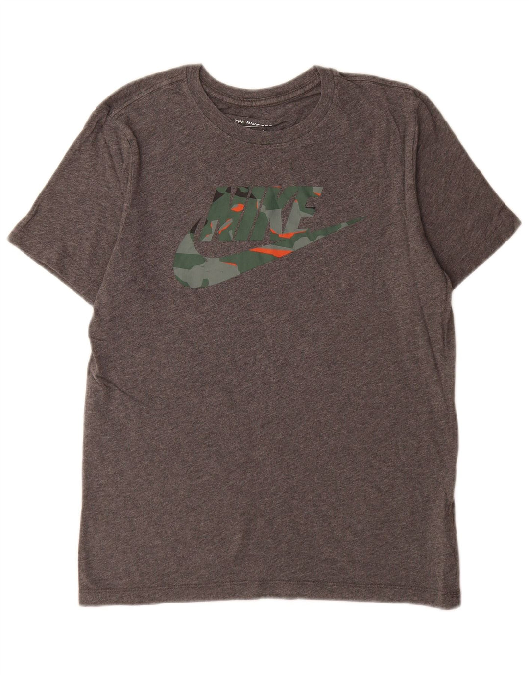 T-shirt grafica da uomo Nike Top in cotone grigio medio