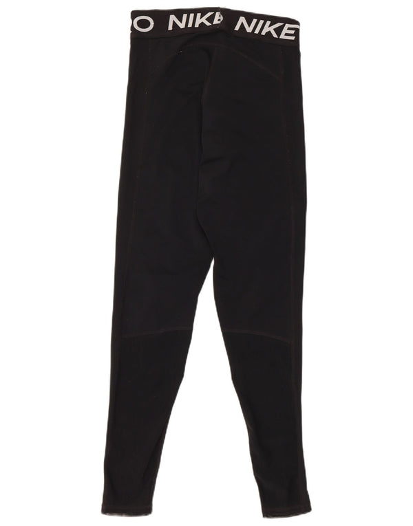 Leggings grafici Nike da donna piccoli in poliestere nero