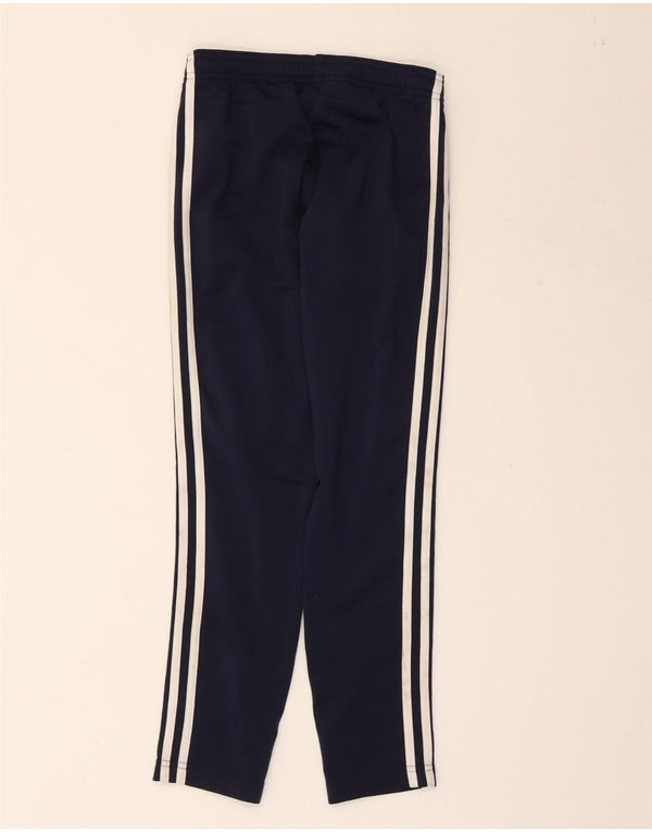 Pantaloni della tuta da bambino ADIDAS 9-10 anni in poliestere blu navy