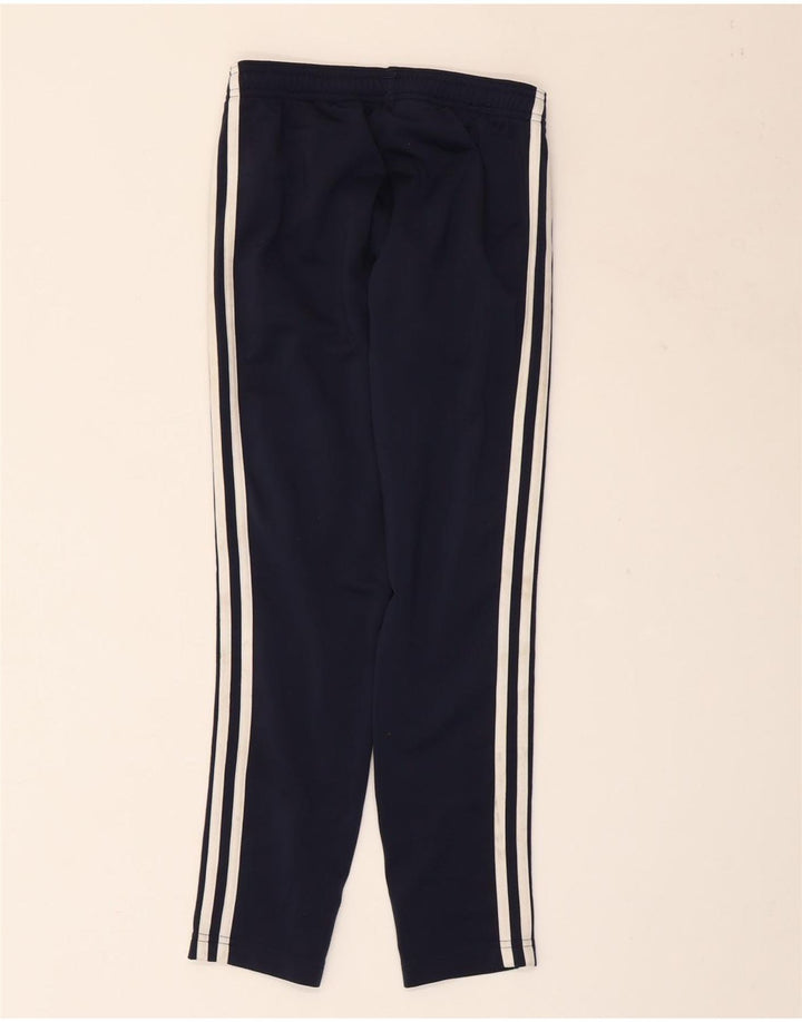Pantaloni della tuta da bambino ADIDAS 9-10 anni in poliestere blu navy