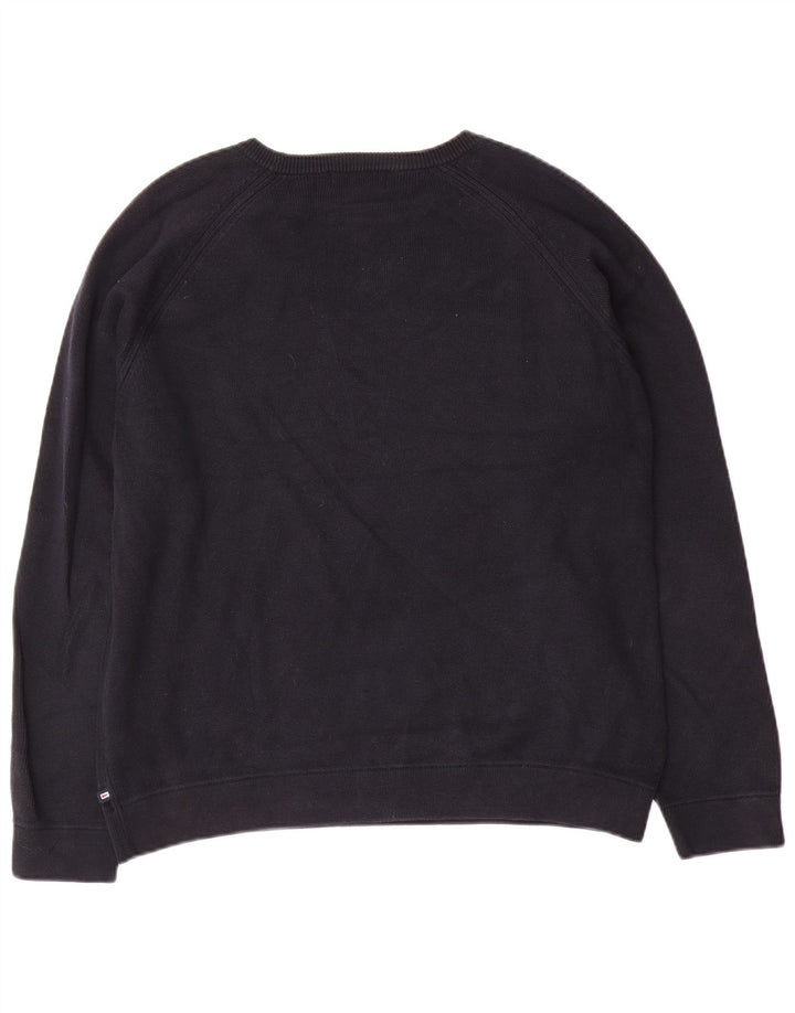Maglione maglione con scollo a barca autografo da uomo Marks & Spencer blu navy medio