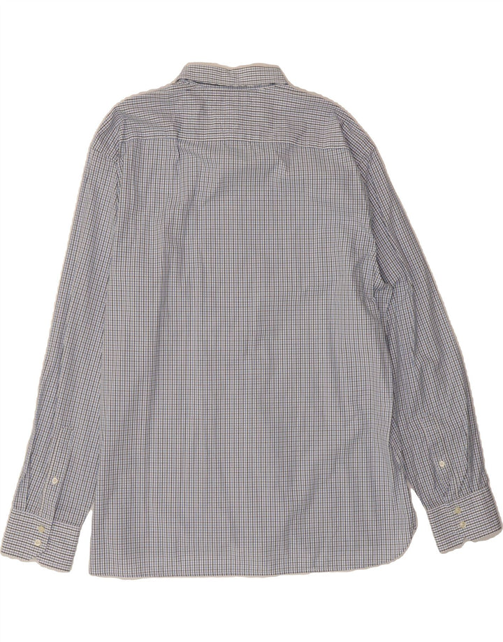 TOMMY HILFIGER Mens Shirt 2XL Blue Check Cotton Vintage Tommy Hilfiger and Second-Hand Tommy Hilfiger from Messina Hembry 