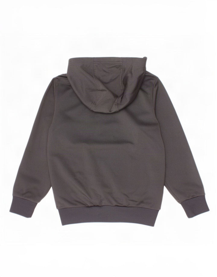 Maglione con cappuccio e zip Adidas da ragazzo 4-5 anni in poliestere nero