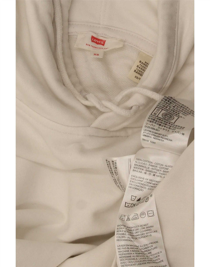 Maglione oversize con cappuccio da uomo Levi's XS in cotone bianco