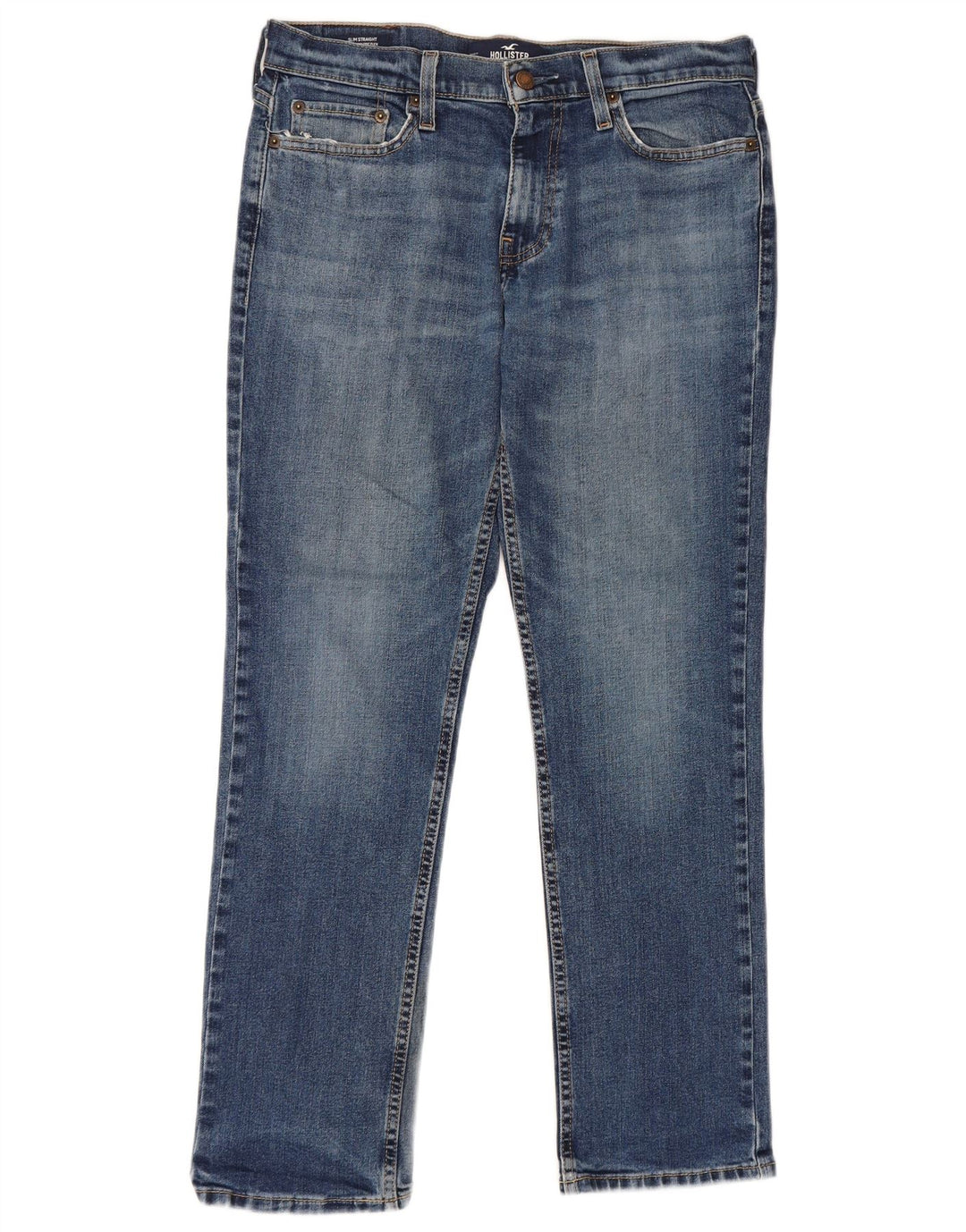 Jeans slim da uomo Hollister W30 L30 cotone blu