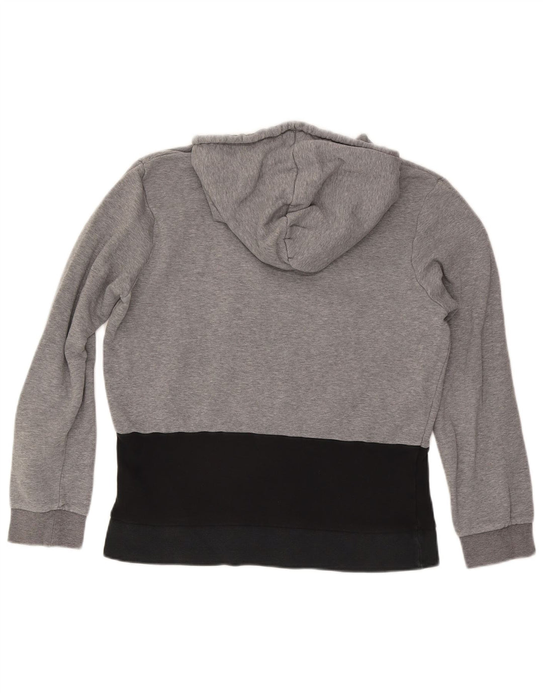 Felpa con cappuccio grafica da uomo Jordan, cotone color block grigio medio
