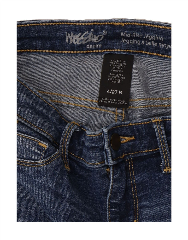 MOSSIMO Womens Mid Rise Jegging Jeans US 4 Small W27 L30 Blue Cotton Vintage Mossimo and Second-Hand Mossimo from Messina Hembry 