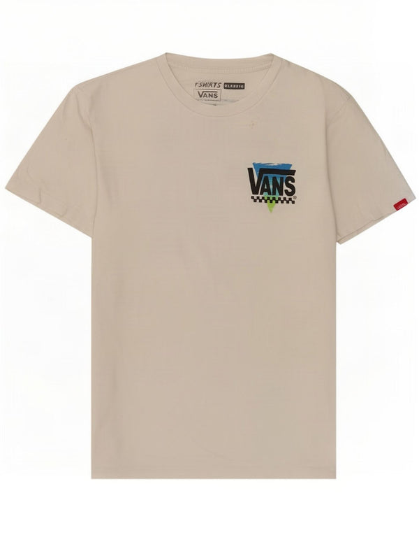 T-shirt grafica da uomo con vestibilità classica Vans, piccola, in cotone bianco