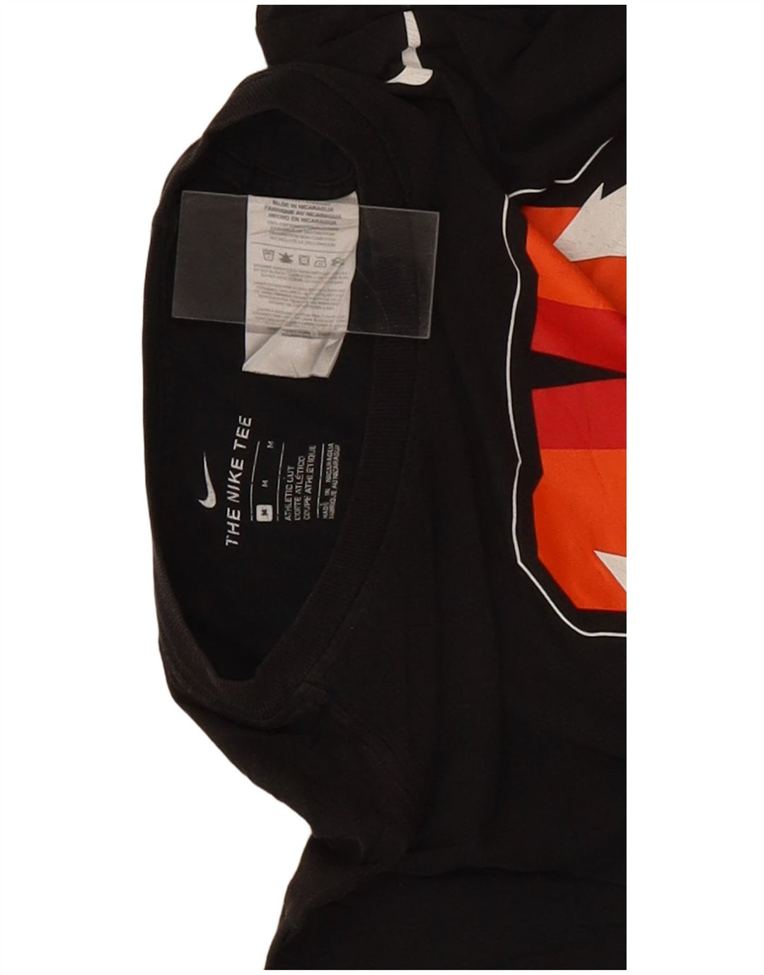 T-shirt grafica Nike Tiger Woods da uomo in cotone medio nero