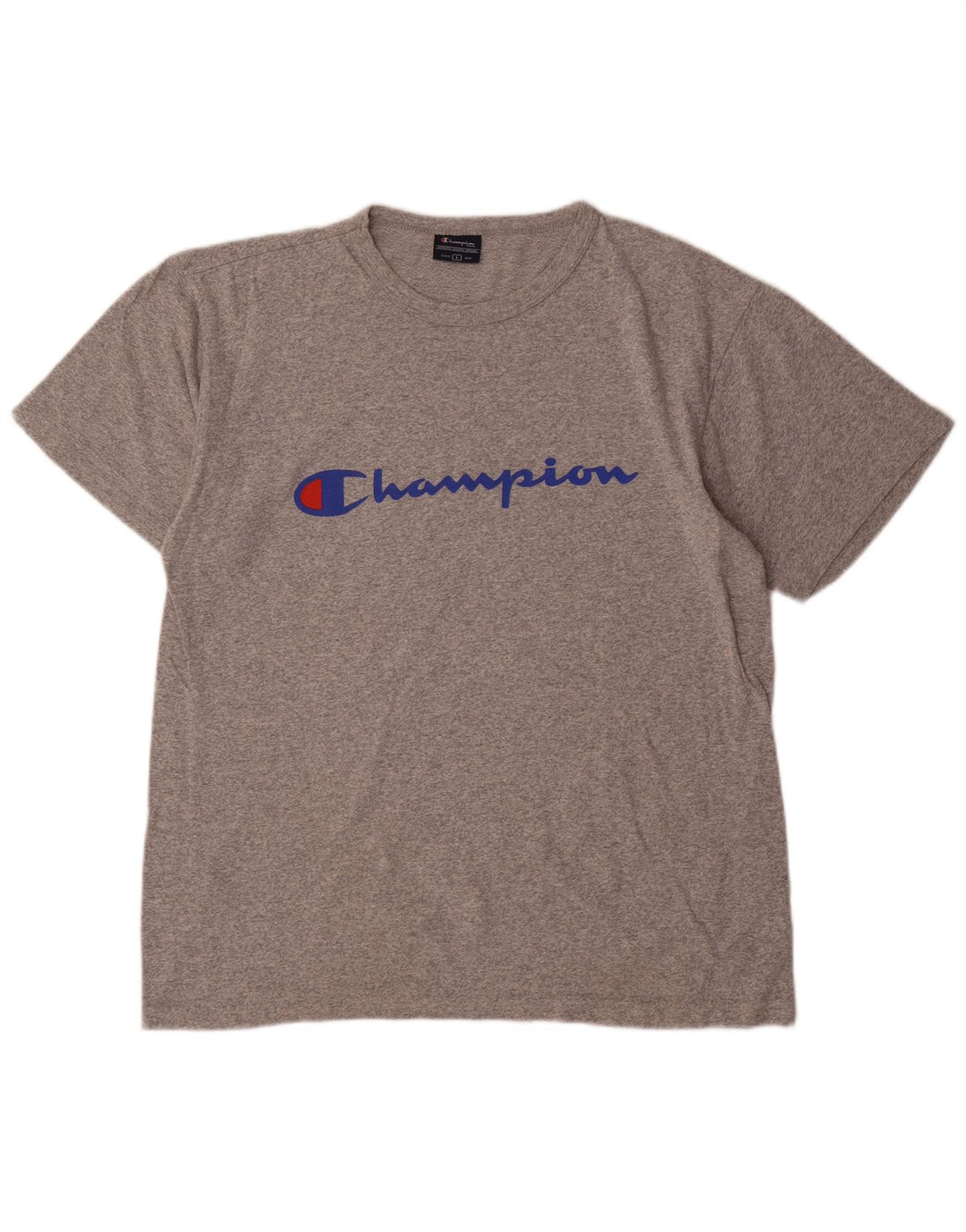 T-shirt grafica da uomo Champion Top grande grigio chiazzato