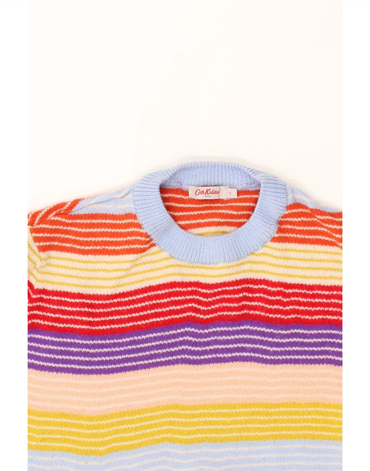 CATH KIDSTON Womens Crew Neck Jumper Sweater UK 10 Small Multicoloured Vintage Cath Kidston and Second-Hand Cath Kidston from Messina Hembry 