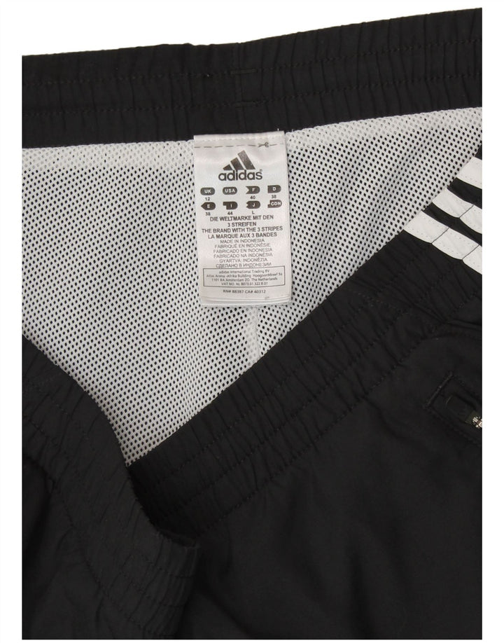 Pantaloni da tuta da donna ADIDAS UK 12 Medium Nero Poliestere