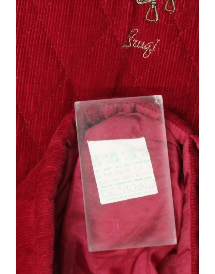 Giacca da uomo in velluto a coste Brugi UK 38 cotone bordeaux medio