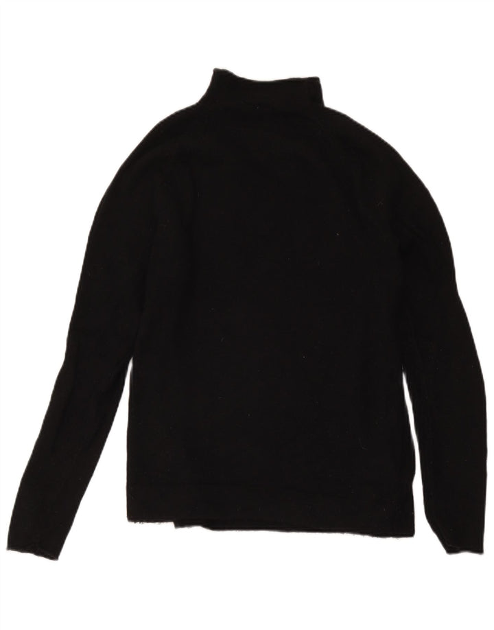 Gap Donna Maglione Dolcevita con Collo Alto UK 10 Piccolo Lana Merino Nera