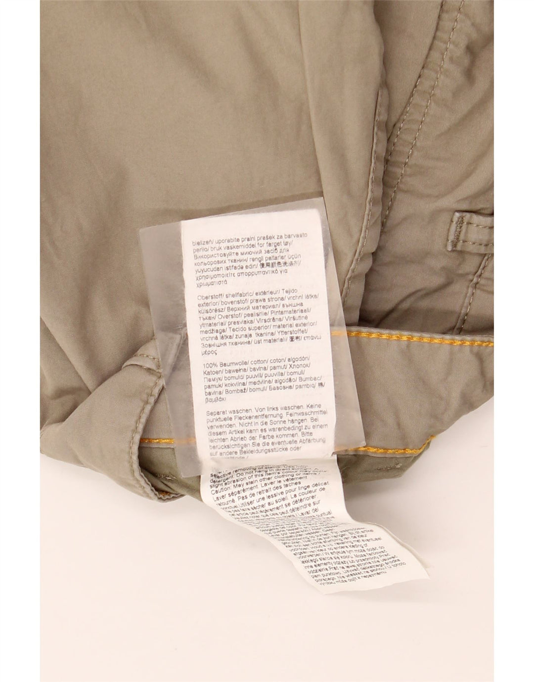 Pantaloncini cargo da uomo Camel Active W33 in cotone beige medio