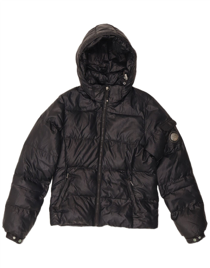 Giacca imbottita con cappuccio da donna Champion UK 10 piccola poliestere nero