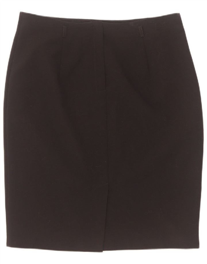 Gonna a tubino da donna Marks & Spencer UK 16 grande W34 poliestere nero