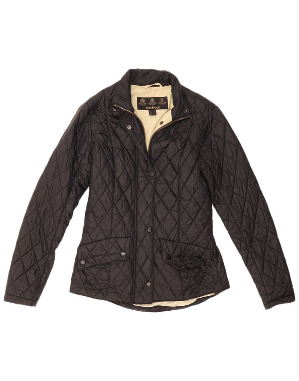 Giacca trapuntata da donna BARBOUR UK 8 Small nera in poliammide