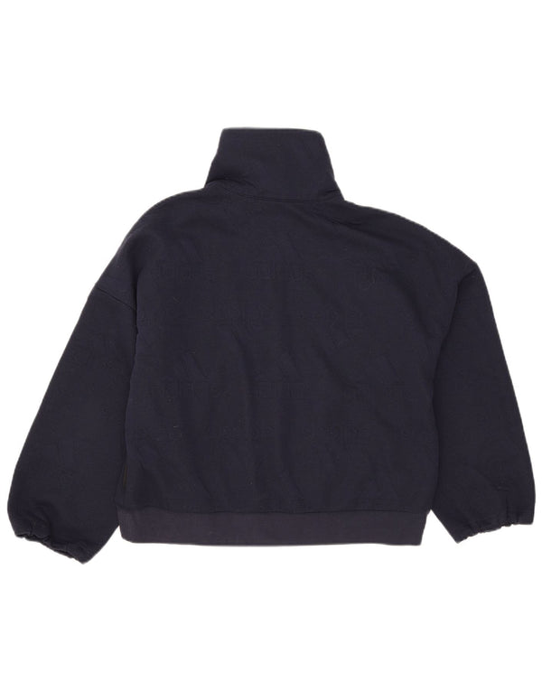 Felpa con grafica oversize da donna Adidas UK 8/10 Small Blu Navy