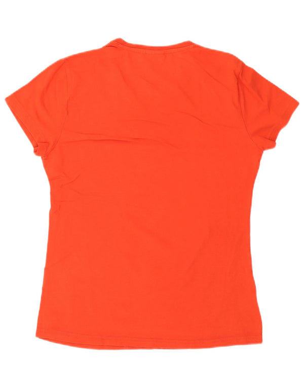 T-shirt grafica da donna Ellesse Top UK 18 XL Cotone arancione