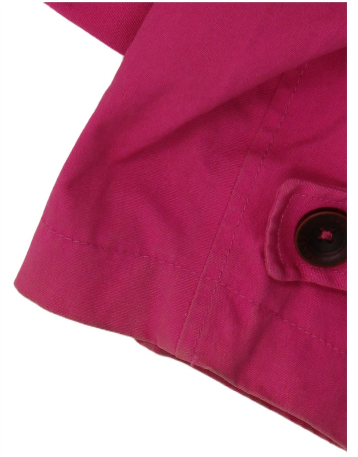 JOULES Giacca antipioggia da donna con cappuccio UK 18 XL Cotone rosa