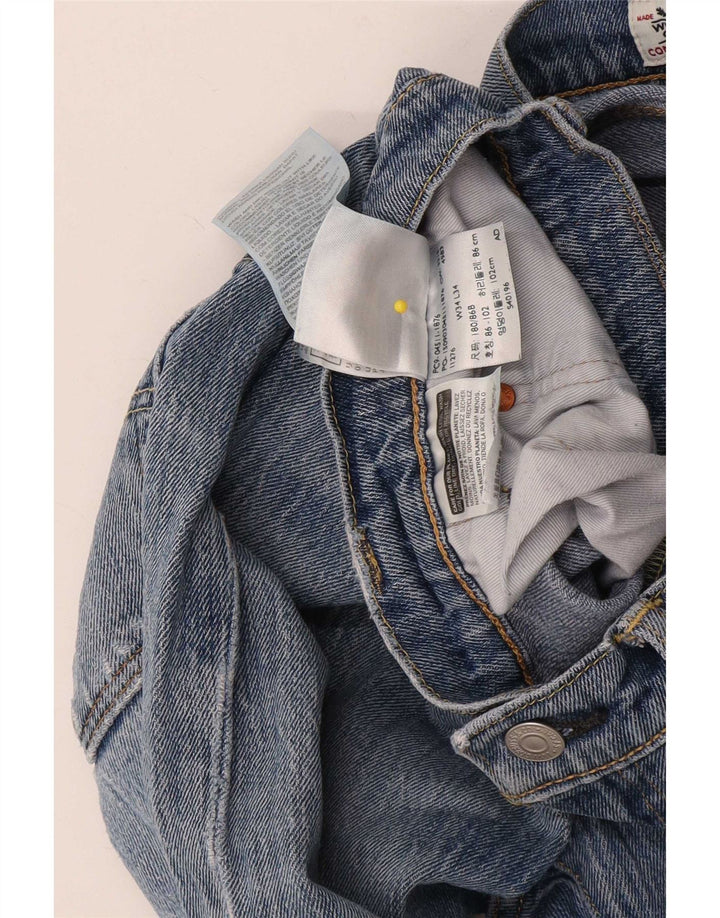 Levi's Jeans slim da uomo in quercia bianca W34 L34 cotone blu