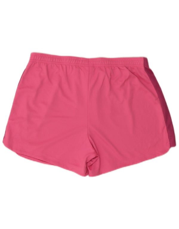 Pantaloncini sportivi Nike Dri Fit da donna UK 16 Large Rosa Colourblock Poliestere