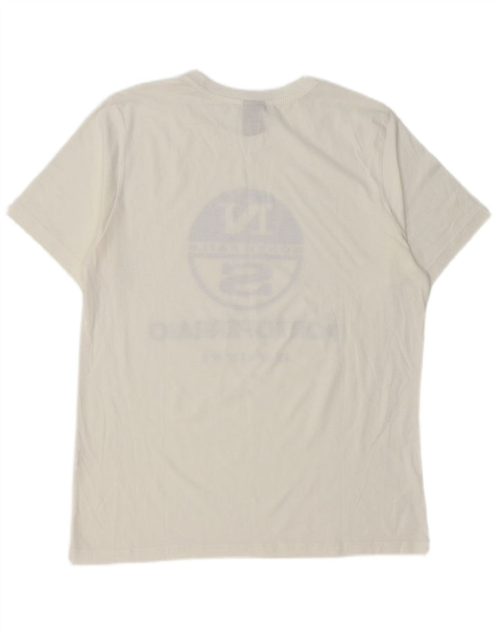 T-shirt grafica da uomo North Sails grande bianca