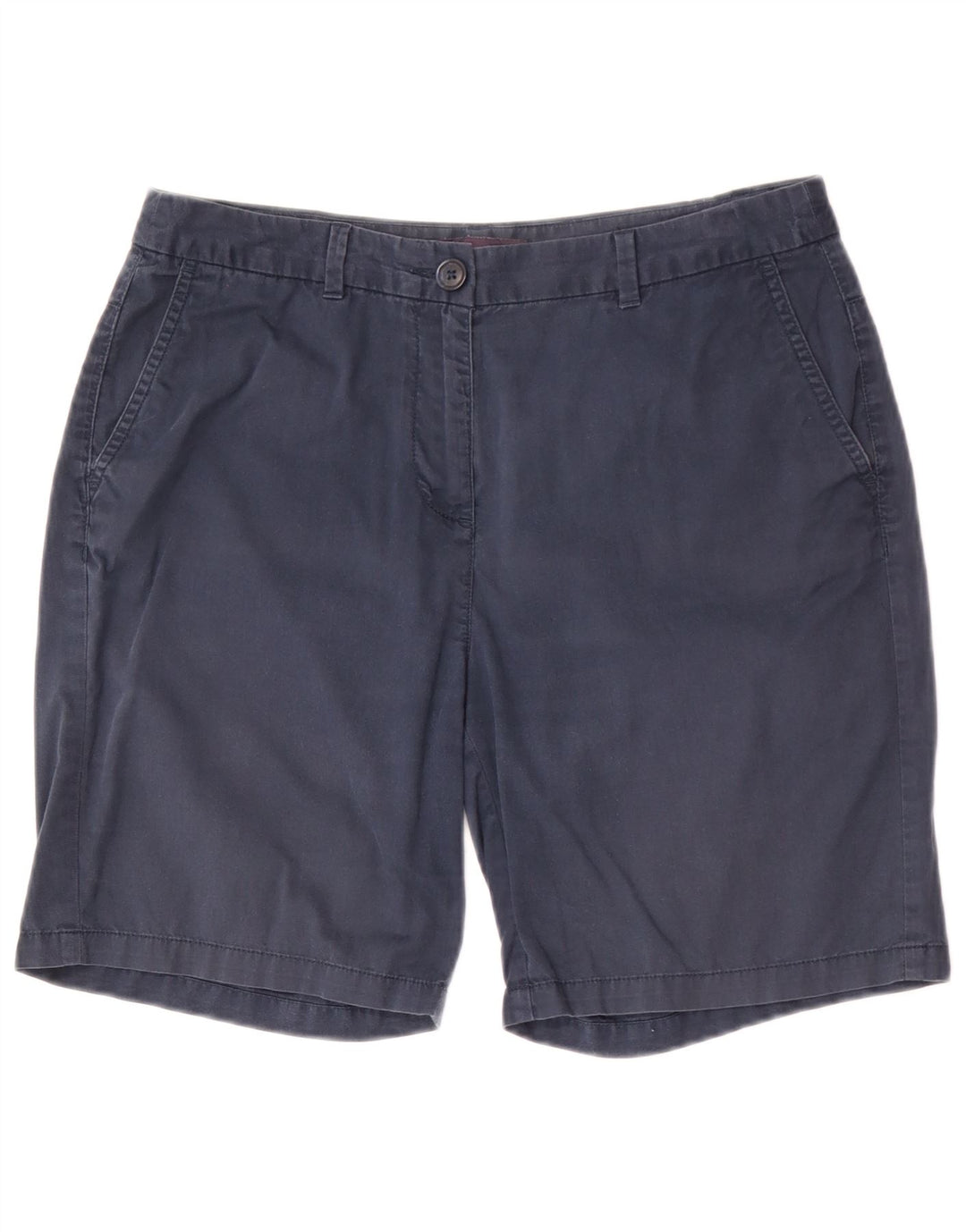 Pantaloncini chino da donna Marks & Spencer UK 12 medi W30 cotone blu navy