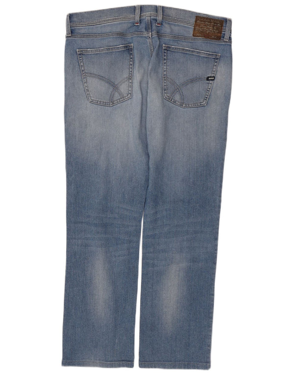 Jeans dritti Norton da uomo GAS W34 L30 cotone blu