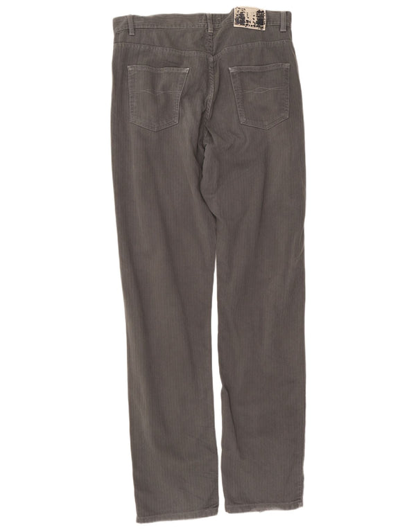 Pantaloni casual slim da uomo Zara EU 44 Large W34 L34 Cotone grigio
