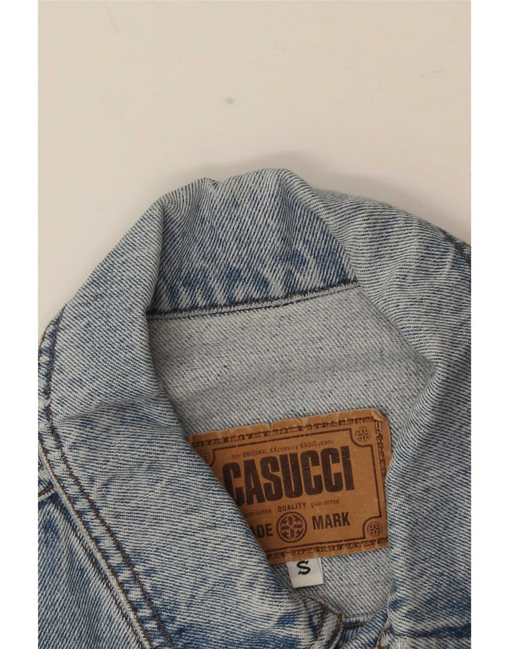 Giacca in denim da uomo Casucci UK 36 piccola blu