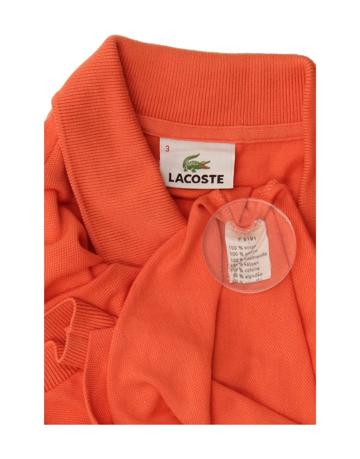 LACOSTE Mens Polo Shirt Size 3 Small Orange Cotton Vintage Lacoste and Second-Hand Lacoste from Messina Hembry 