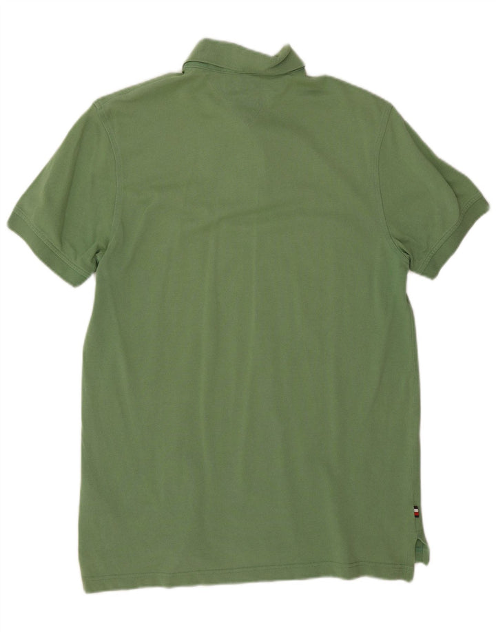 Polo da uomo Tommy Hilfiger piccola in cotone verde