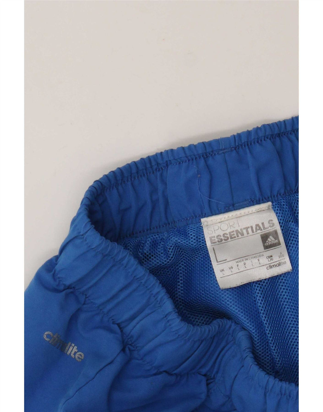 Pantaloncini sportivi Adidas Climalite da uomo grandi blu
