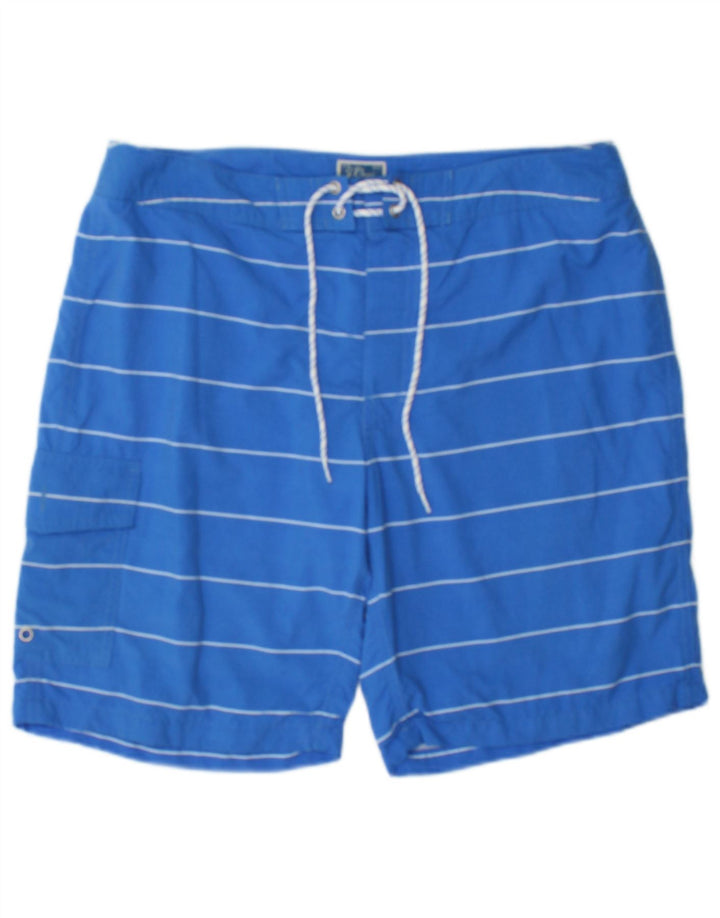 Pantaloncini da bagno da uomo J. Crew blu medio a righe