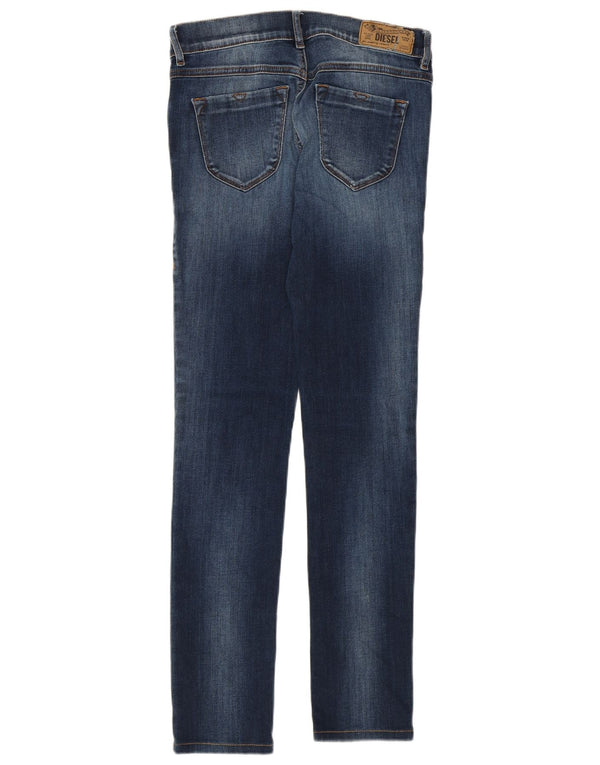 Jeans Jeggings Super Slim a vita bassa da donna Diesel Livier W27 L29 cotone blu