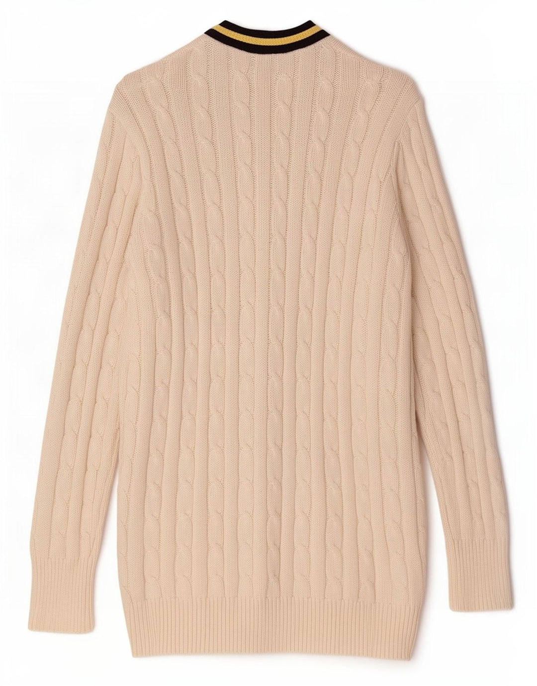 Maglione cardigan da donna Ralph Lauren UK 14 cotone bianco medio