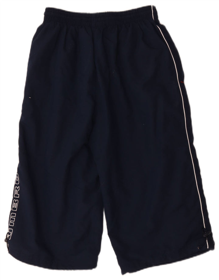 Pantaloncini sportivi Umbro da uomo con grafica Bermuda piccoli in poliestere blu navy
