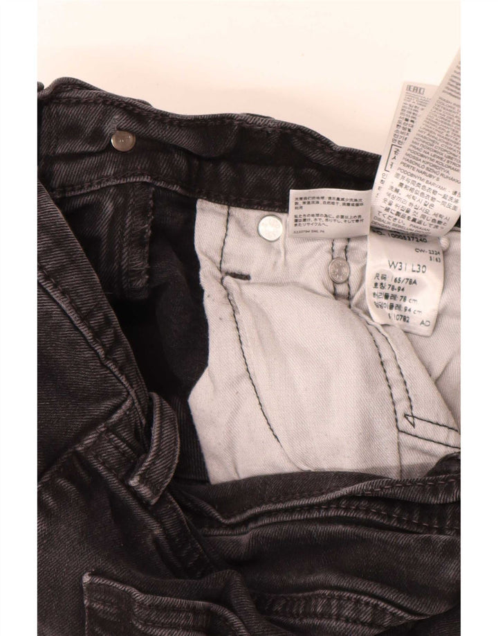 Levi's Uomo 514 Jeans dritti W31 L30 Cotone Nero